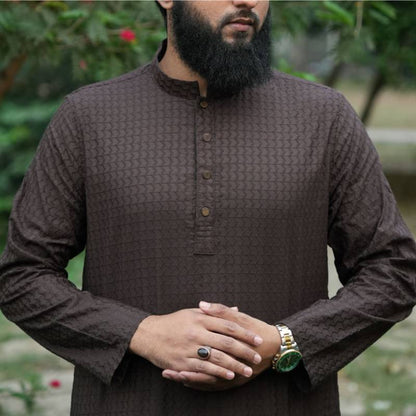 Premium Chikankar - 505 + পাজামা অথবা ১০টি আতর গিফট