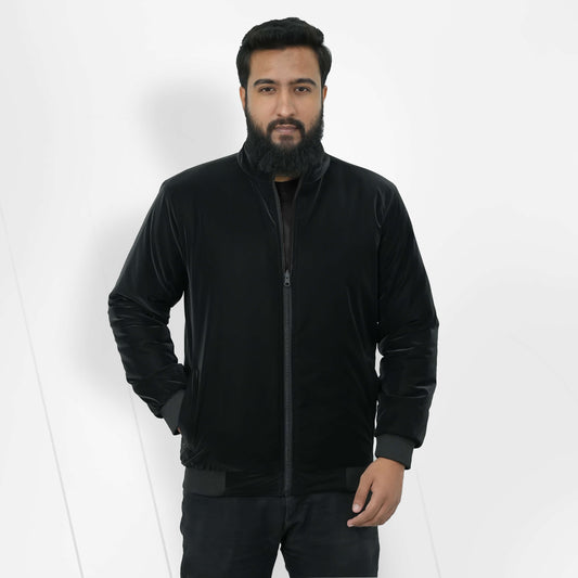 China Faux Padding Jacket - Black