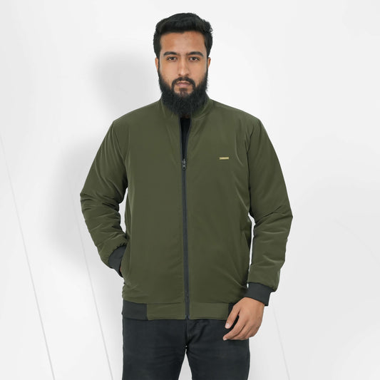 China Faux Padding Jacket - Olive