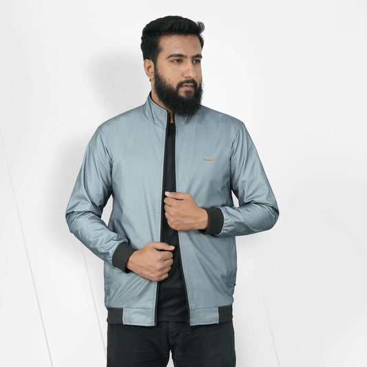 Premium Woven Two-Part Jacket - Ash Check