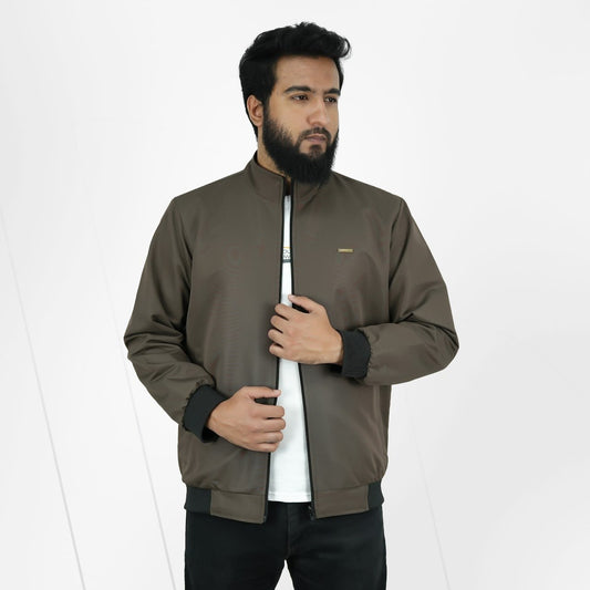 Premium Woven Two-Part Jacket - Light Coffee